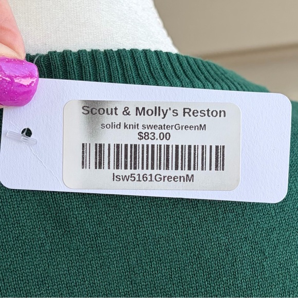 •Flying Tomato• NWT Sequin Puff Sleeve Knit Top Size Medium - Picture 9 of 11